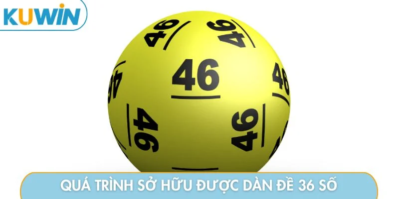Quá trình sở hữu được dàn đề 36 số